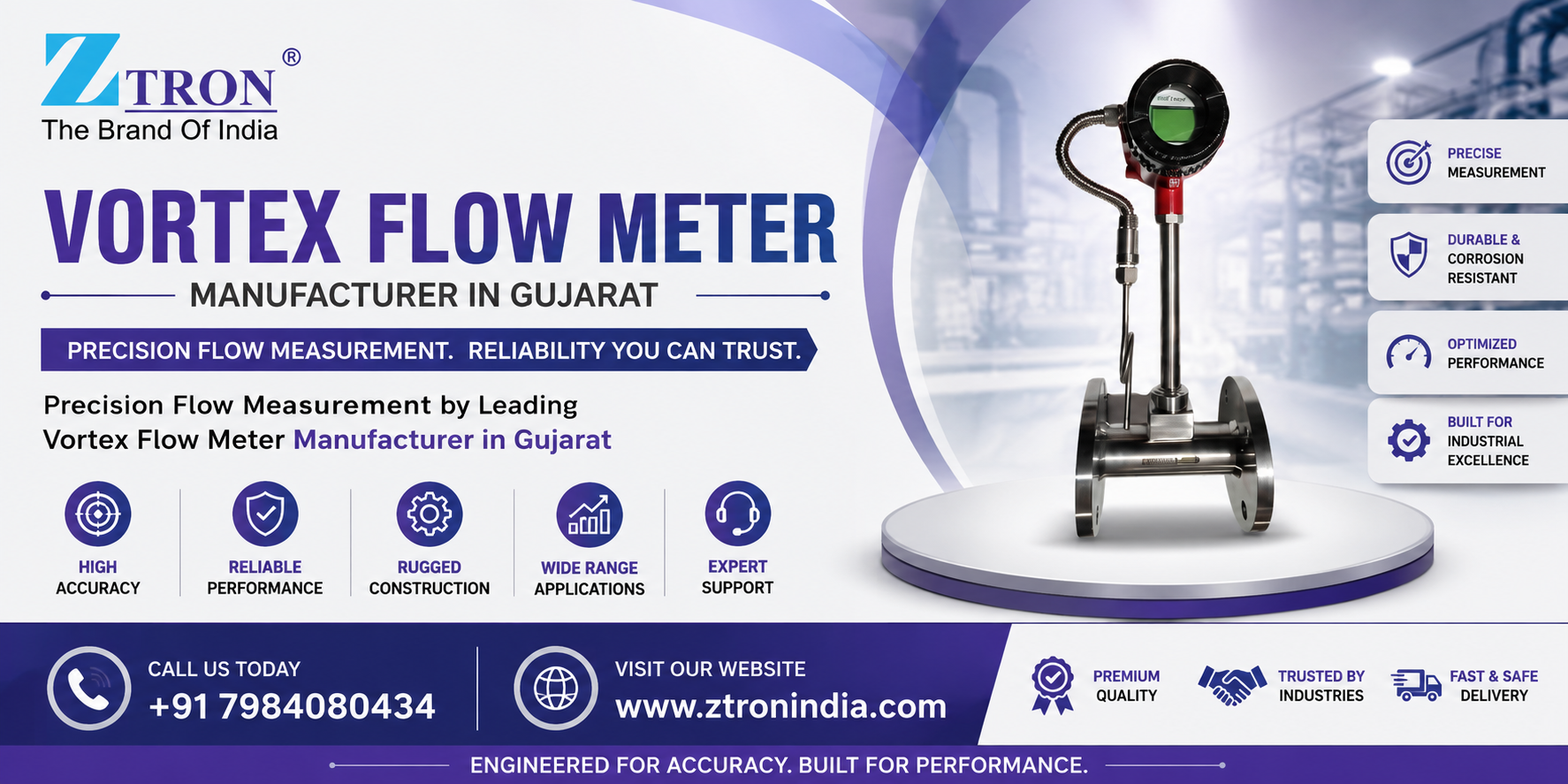 Vortex Flow Meter Manufacturer in Gujarat