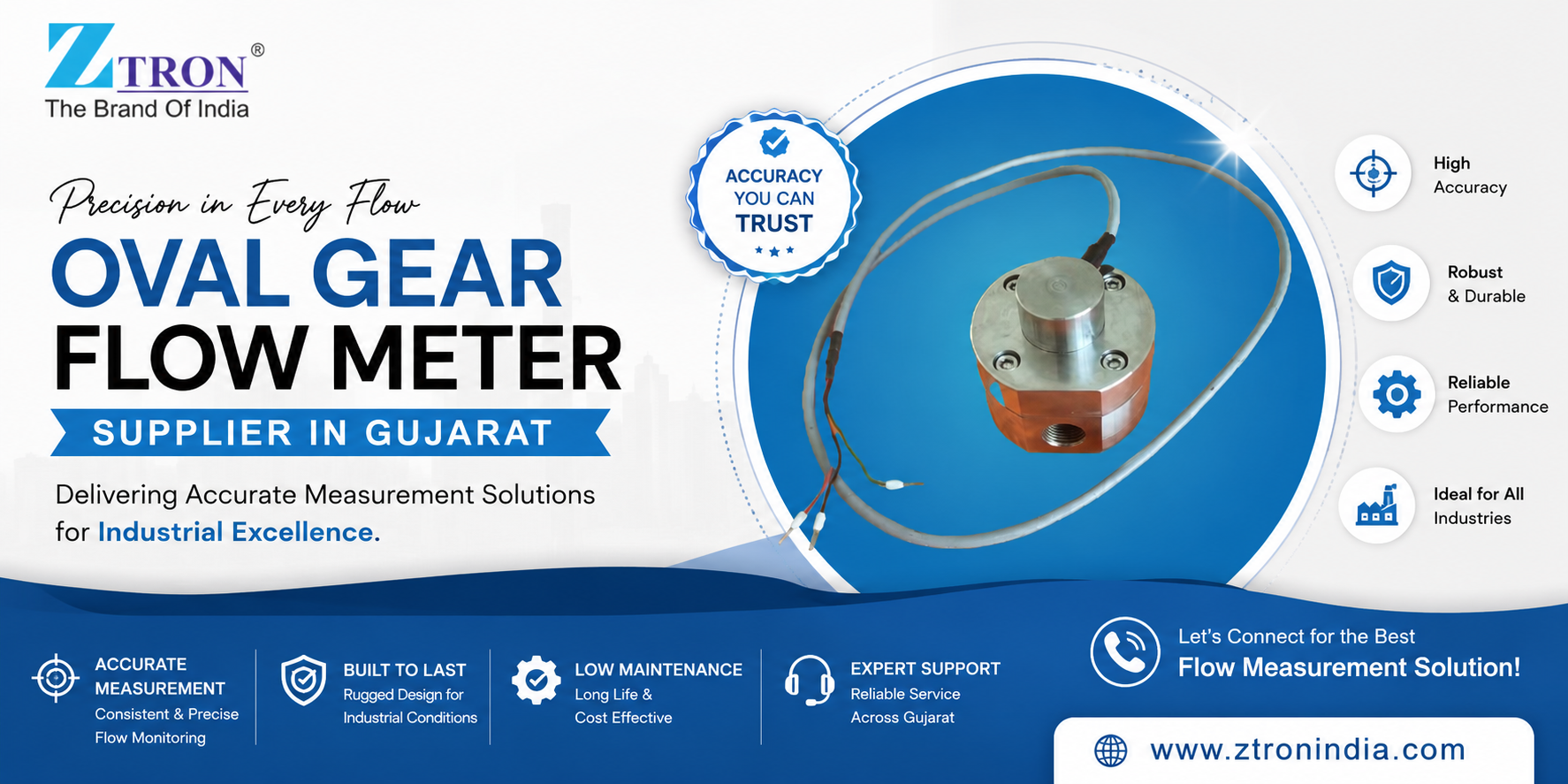 Oval Gear Flow Meter Supplier in Gujarat