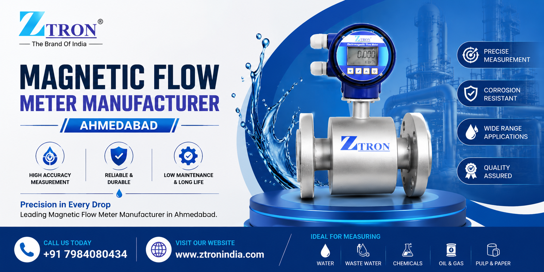 Magnetic Flow Meter Manufacturer Ahmedabad