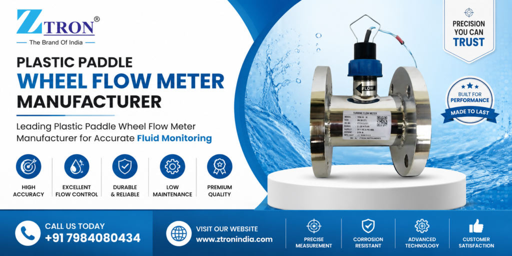 Plastic Paddle Wheel Flow Meter Manufacturer